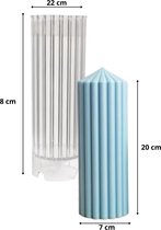 ZoeZo - Kaarsmal Stompkaars Groot - Kaars mallen - Siliconen mal - Zelf kaarsen maken - Gips & epoxy gieten - Zeep maken