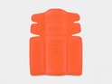 Oranje Herock kniebeschermer met CE-markering, maat 22x17x1,8cm.