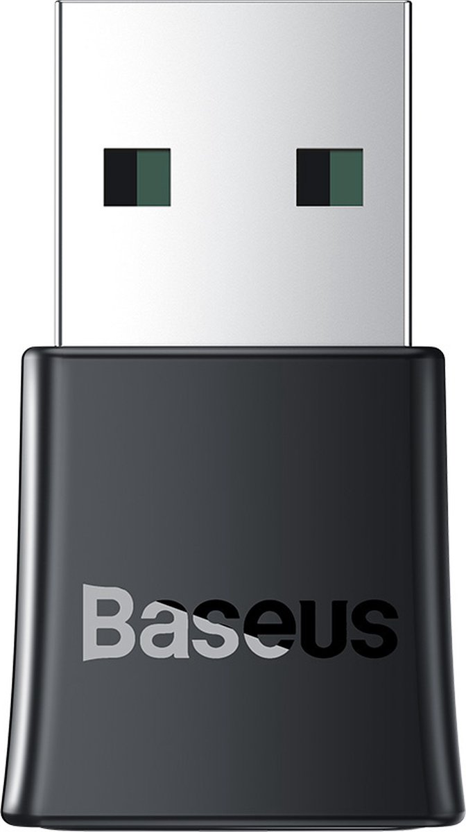 Baseus BA07 Draadloze USB Bluetooth Adapter - Bluetooth 5.3 - Bereik tot 20 m - Windows 8.1 / 10 / 11 - Zwart