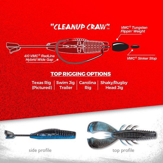 Rapala CrushCity Cleanup Craw - 9cm Beige 9cm van Rapala — afbeelding 5