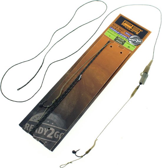 PB R2G Clip SR Leader 90 With Shot on the Hook Rig Weed 2st. Size 6 van PB Products — afbeelding 4