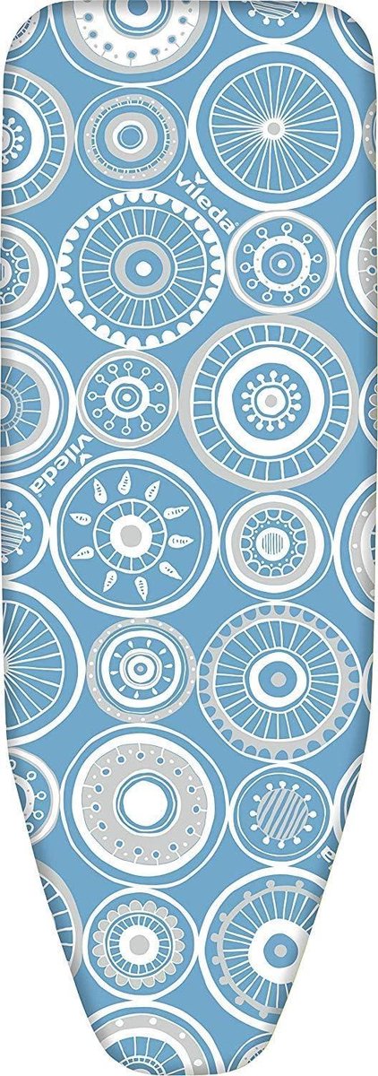 Bol.com Opvouwbare en universele strijkplank - klein en stabiel - in hoogte verstelbaar - 75-91 x 110 x 30 cm - blauw aanbieding