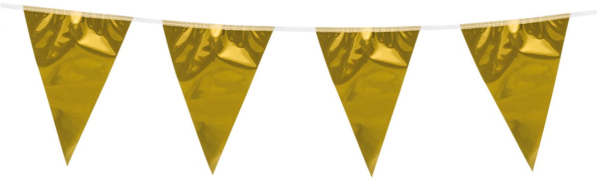 Mini vlaggenlijntje goud.