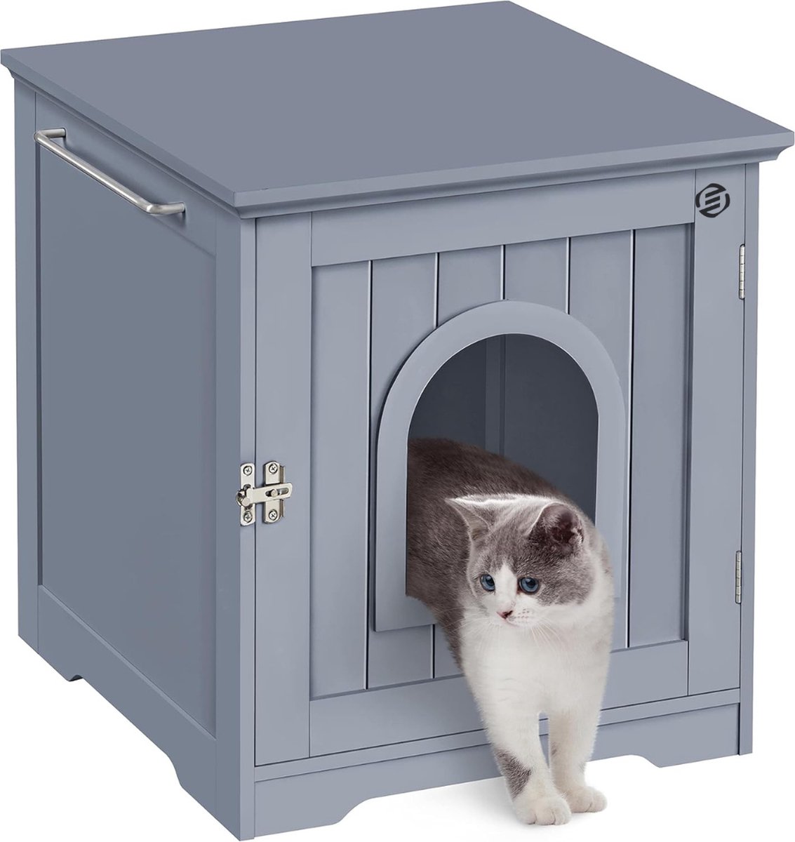 Equivera Kattenbak Ombouw – Kattenbak Kast – Kattenmeubel – Kattenkast – Kattenhuis – Kattenbak Container – Kattenbakkast – Kattenhuis Kattenbak – Kast Voor Kattenbak