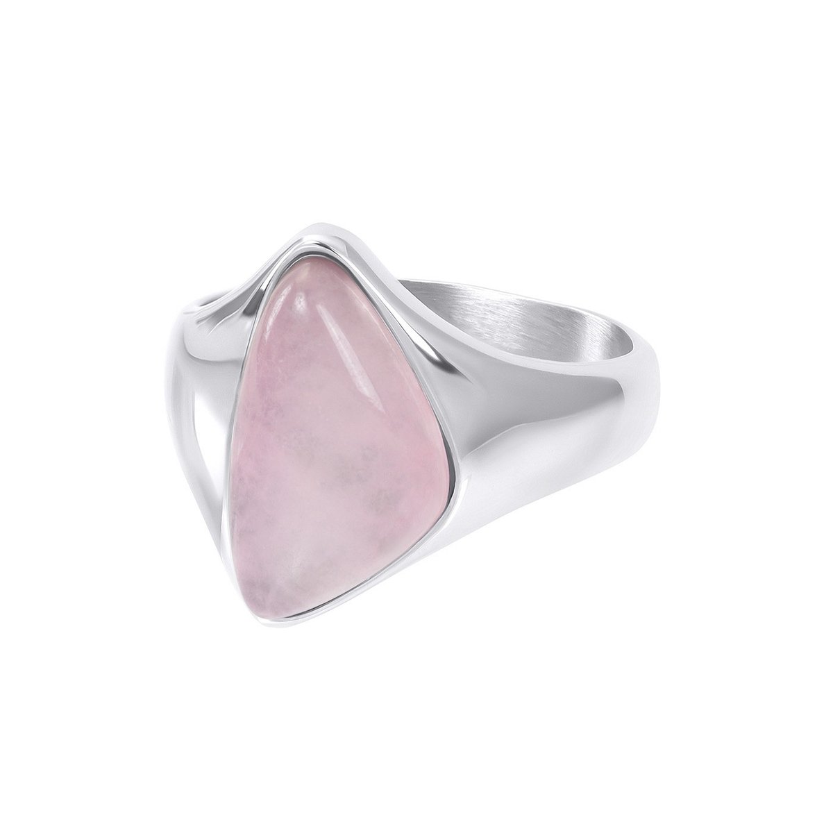 Fame-Rosa-Zilverkleurig-Dames Ring