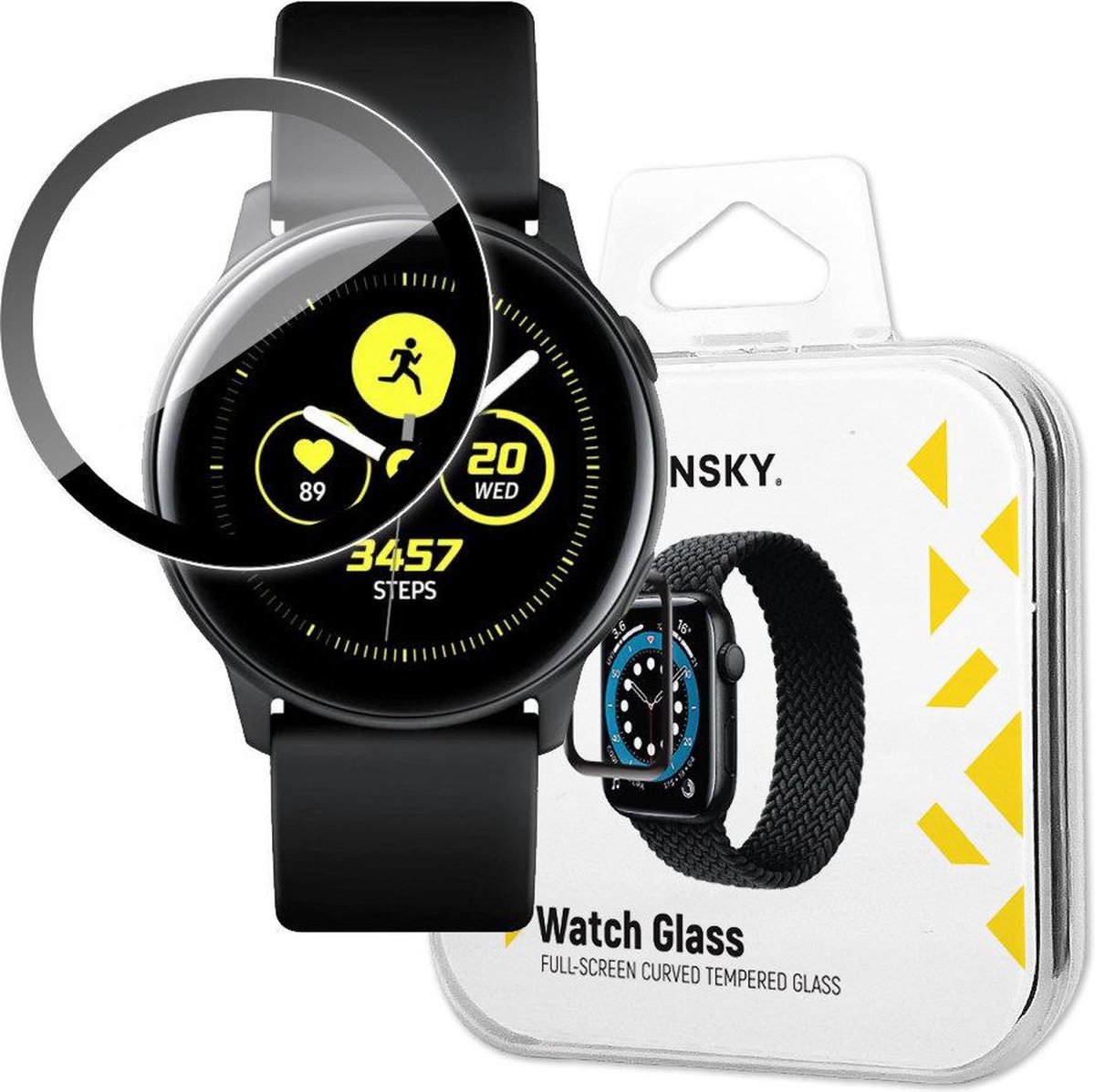 Wozinsky Hybride Gehard Glas Voor Samsung Galaxy Watch Active Met Bescherming