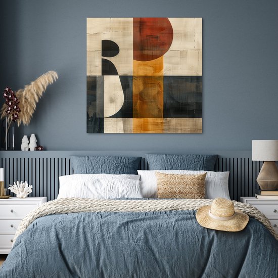 Affiche 100x100 cm - Abstrait - Art - Formes - Moderne - Posters - Décoration chambre - Décoration murale salon - Décoration murale chambre XXL