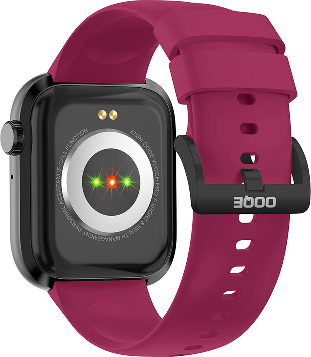 OOQE Watch Pro 7 Smartwatch Heren en Dames Magenta - afbeelding 3
