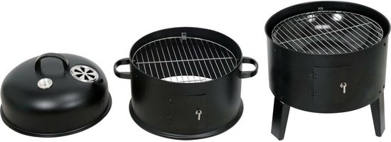 LUND Smoker Verticale Rookoven 80 cm Smoker Barbecue met Dubbele Kamer, Thermometer & Luchtregeling van Merkloos — afbeelding 3