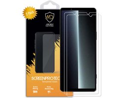 2-Pack MobyDefend Screenprotectors - Geschikt voor Sony Xperia 1 V - Case-Friendly Screensaver - Gehard Glas