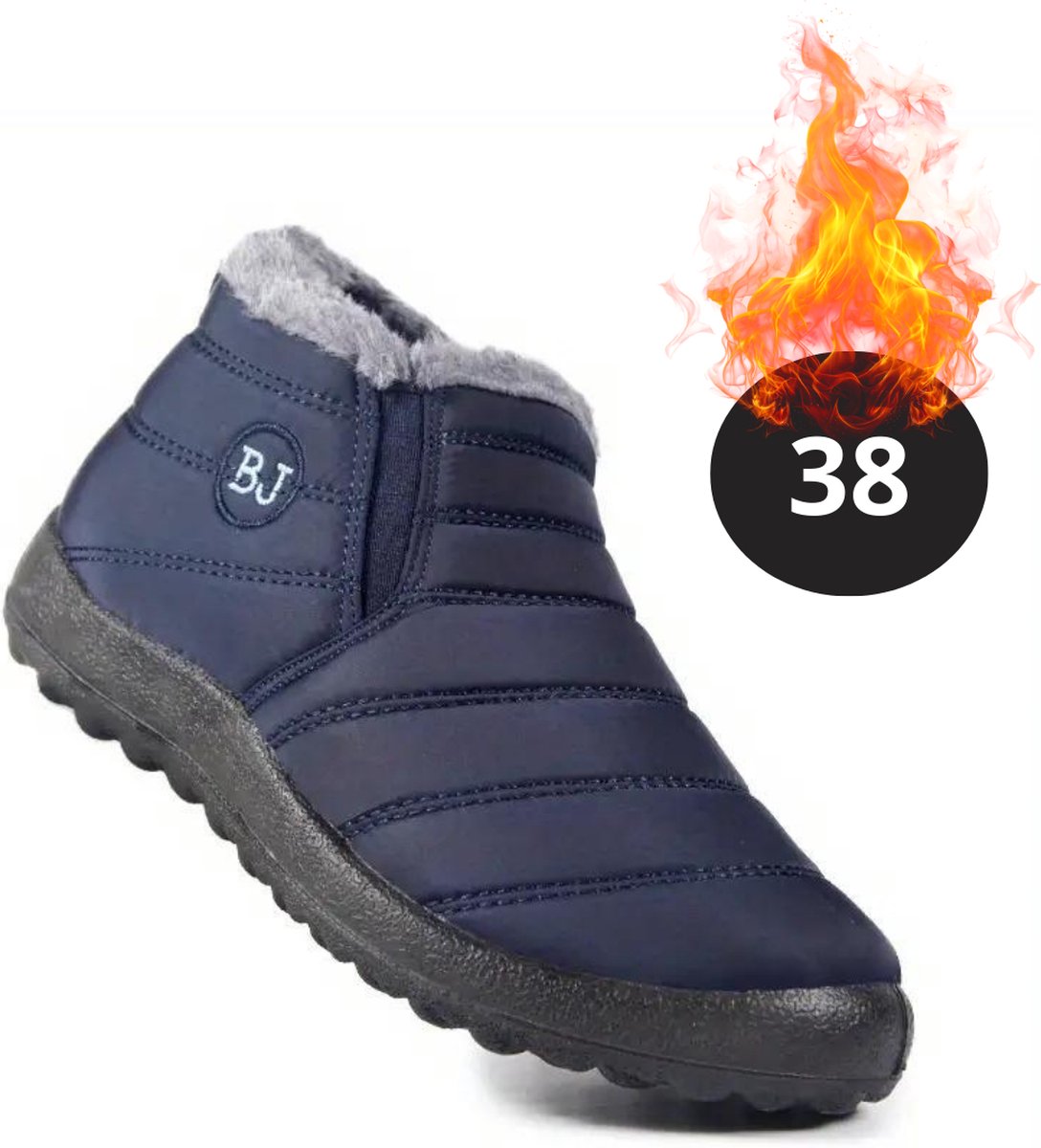 Livano Snowboots Sneeuwschoenen Sneeuwboots Dames Wintersport Ski Skischoenen – 38 Laag Blauw