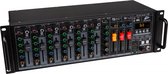 JB Systems Liverack-10 Table de mixage PA 7 canaux au format rack 19'