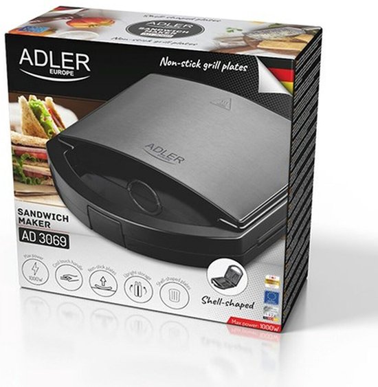 Grille-pain Adler AD 3069 Zwart