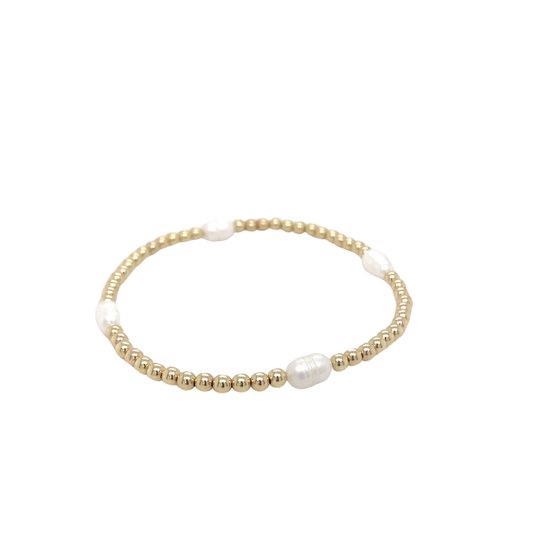 Bracelet Pat's Jewels - bracelet grain de café - or 14 carats