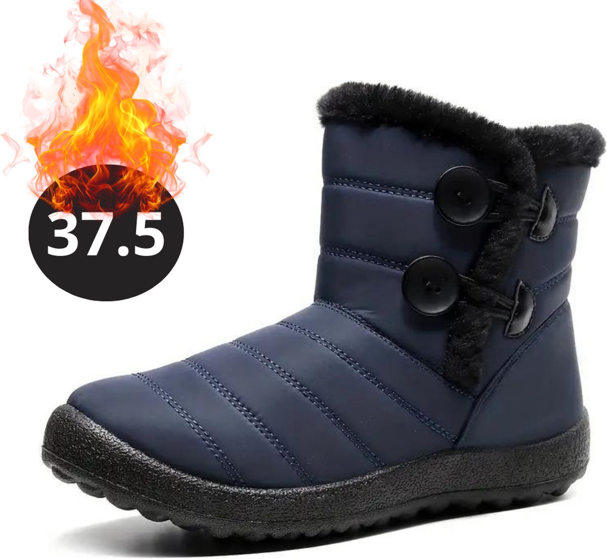 Livano Snowboots Sneeuwschoenen Sneeuwboots Dames Wintersport Ski Skischoenen – 37.5 Knopen Blauw