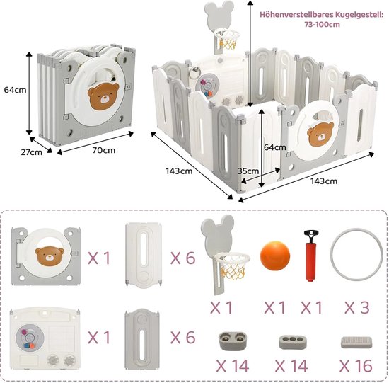 Nique Babybox - Opvouwbare Babybox - Inklapbare Babybox - Met ...
