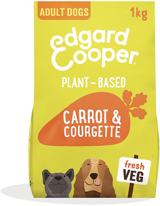 Edgard & Cooper Plantbased Adult Wortel&Courgette - Hondenvoer - 1 kg