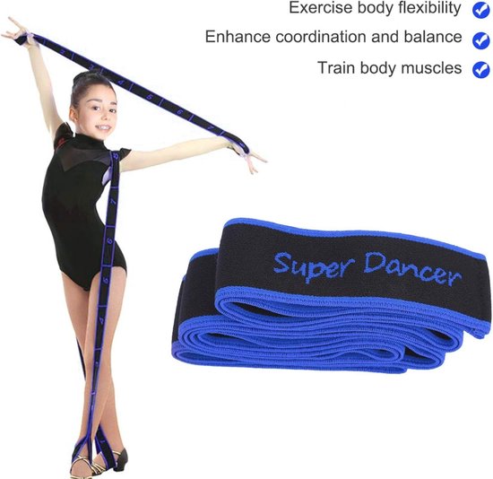 WODFitters - Support band for stretching, mobility training, warm-up, recovery, powerlifting, home fitness and exercises, single band