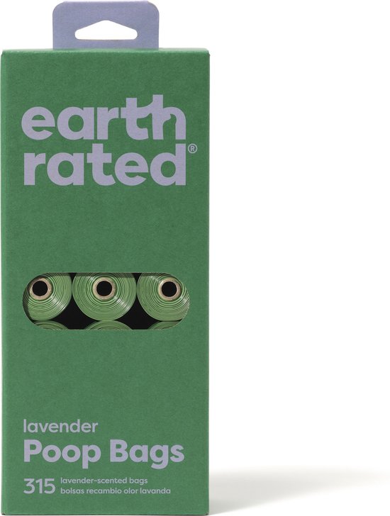 Earth Rated Poepzakjes Navulling Lavendel - Hondenpoepzakjes - 21 rol