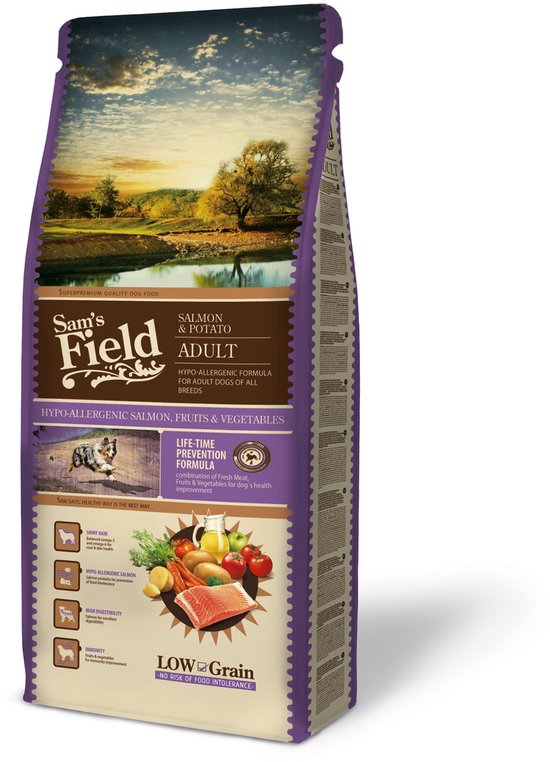 Sam's Field Adult - Zalm & Aardappel - 13 kg