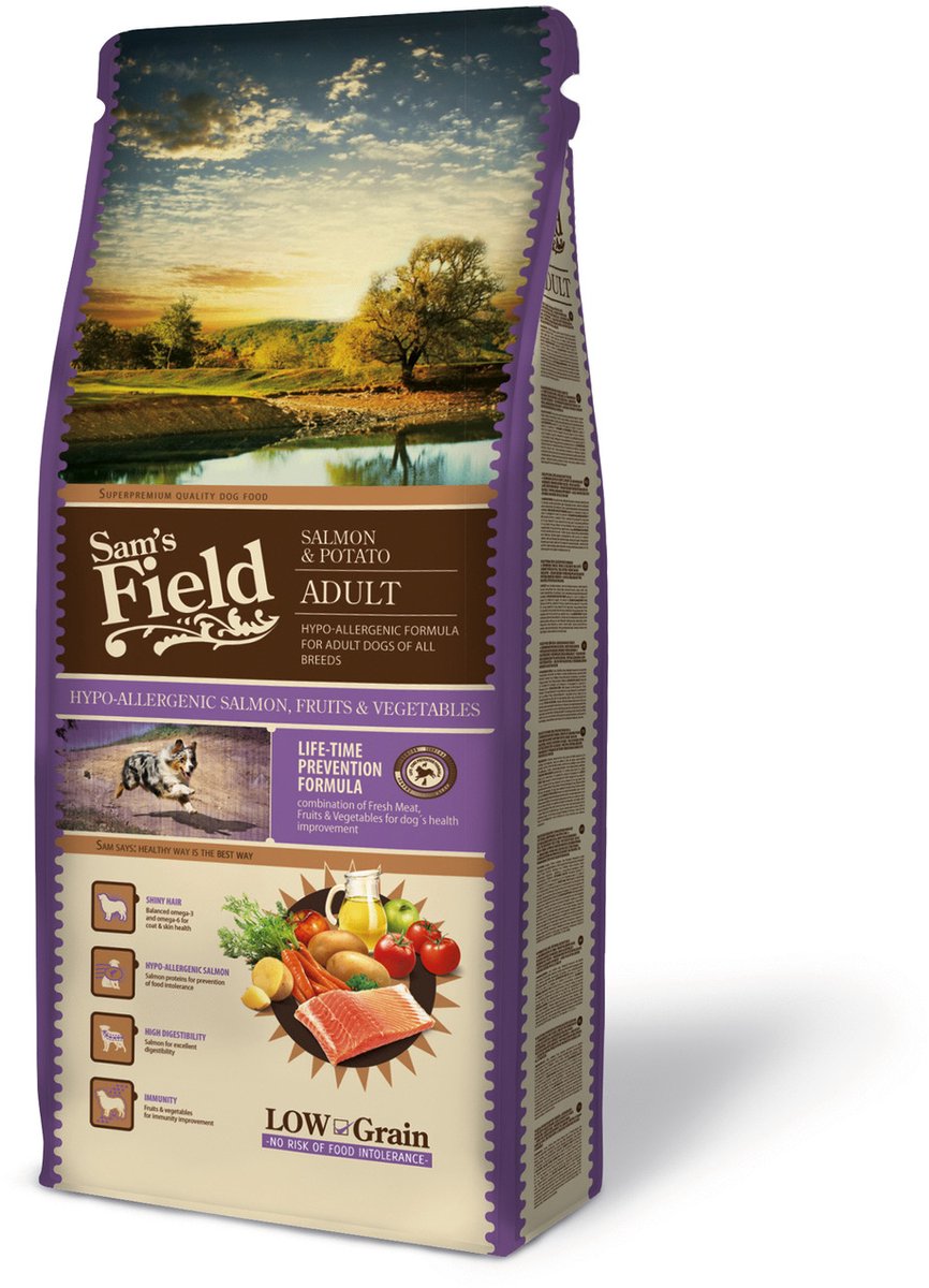 Sam's Field Sam's Field Adult - Zalm & Aardappel - 13 kg