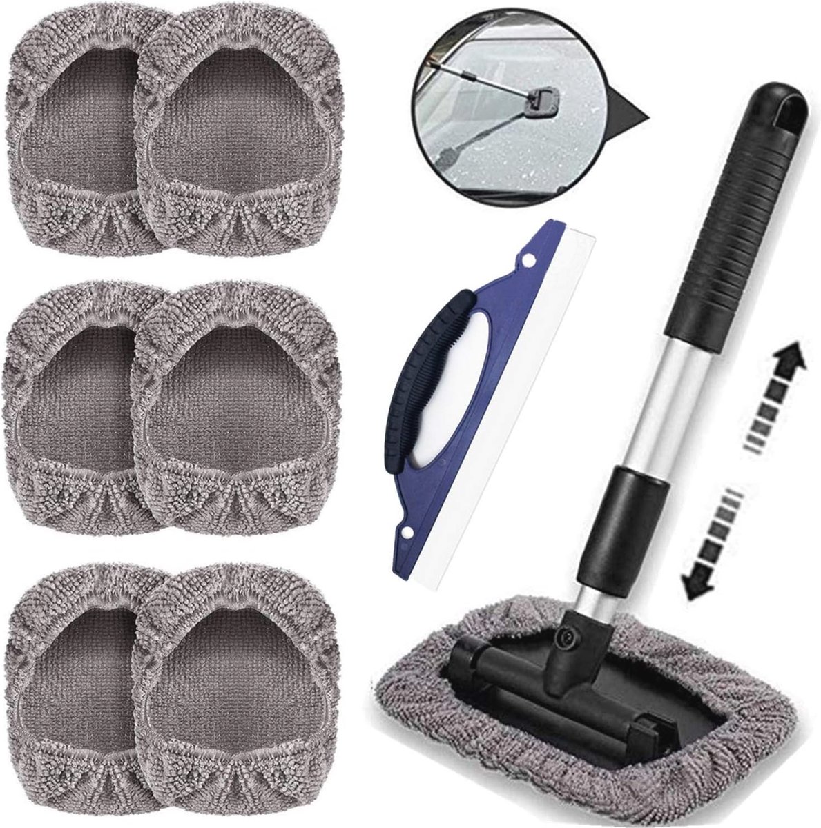 Goedkoopste Deurstopper Wandbescherming in Roestvrij Staal met Rubberen Buffer - Ø3,2cm H 2cm - Eenvoudige Montage