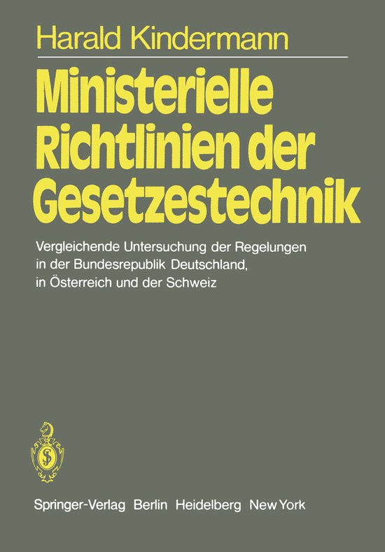 Foto: Ministerielle richtlinien der gesetzestechnik