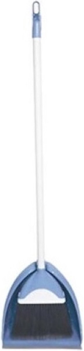 Goedkoopste Concorde Stoffer en Blik set met lange steel - blauw - 102 cm - Zachte bezem voor binnen- Ergonomisch design
