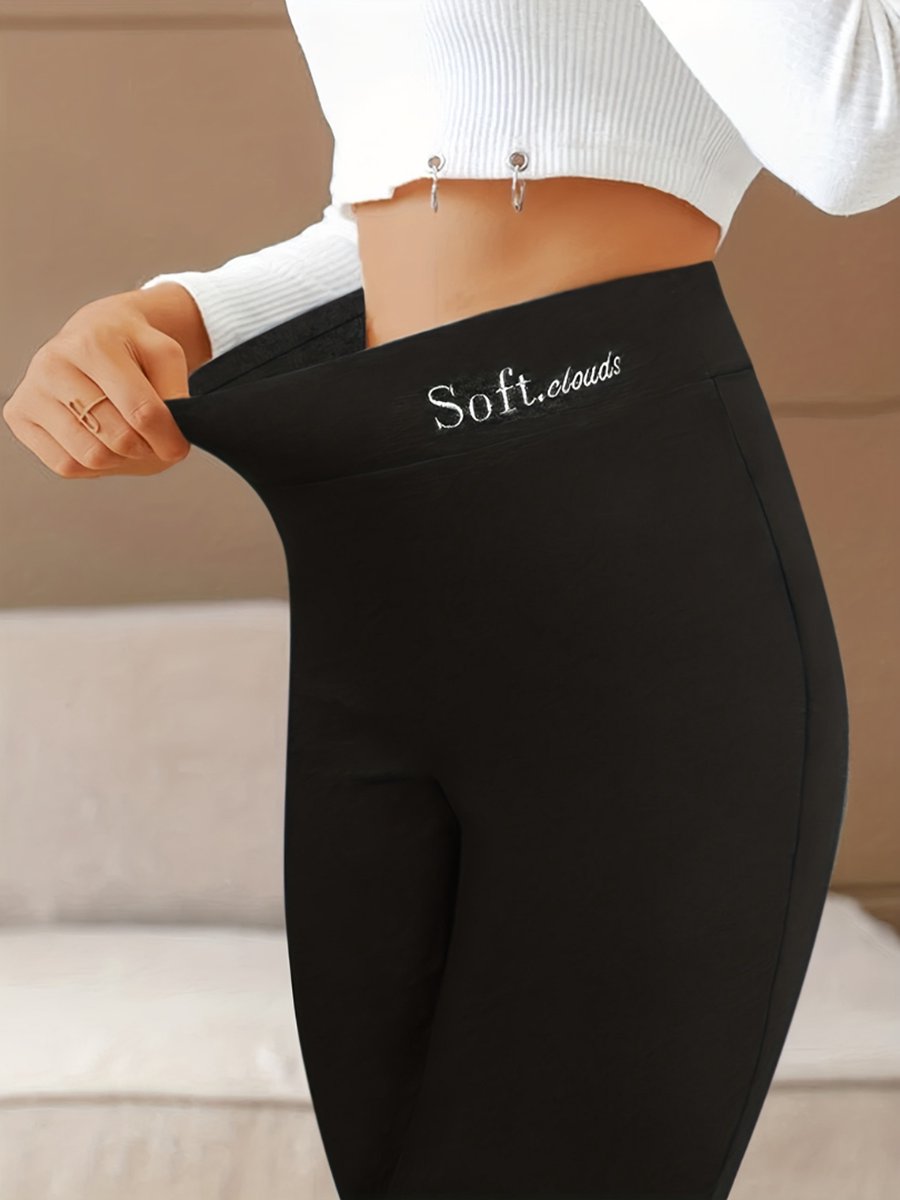 Bovista Warme Panty Fleece Panty Winter Panty Thermo Panty Legging Stretch Dames Kleding Grijs