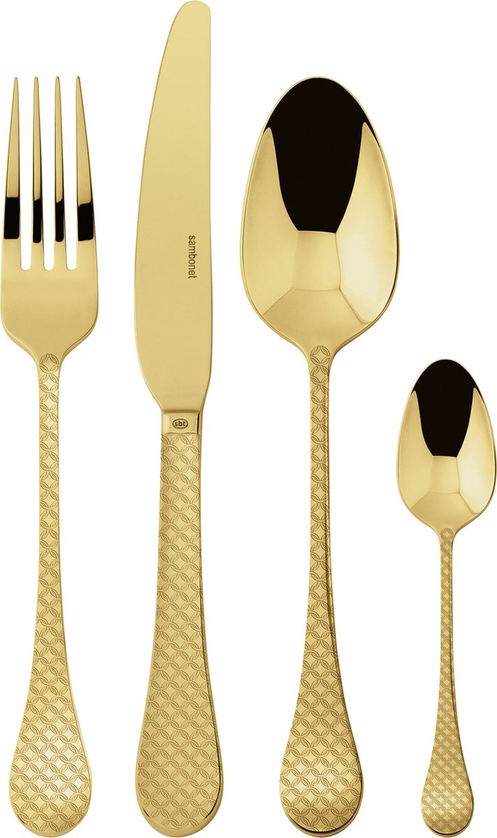 Sambonet Bestekset Taormina - Goud - 24 delig / 6 personen