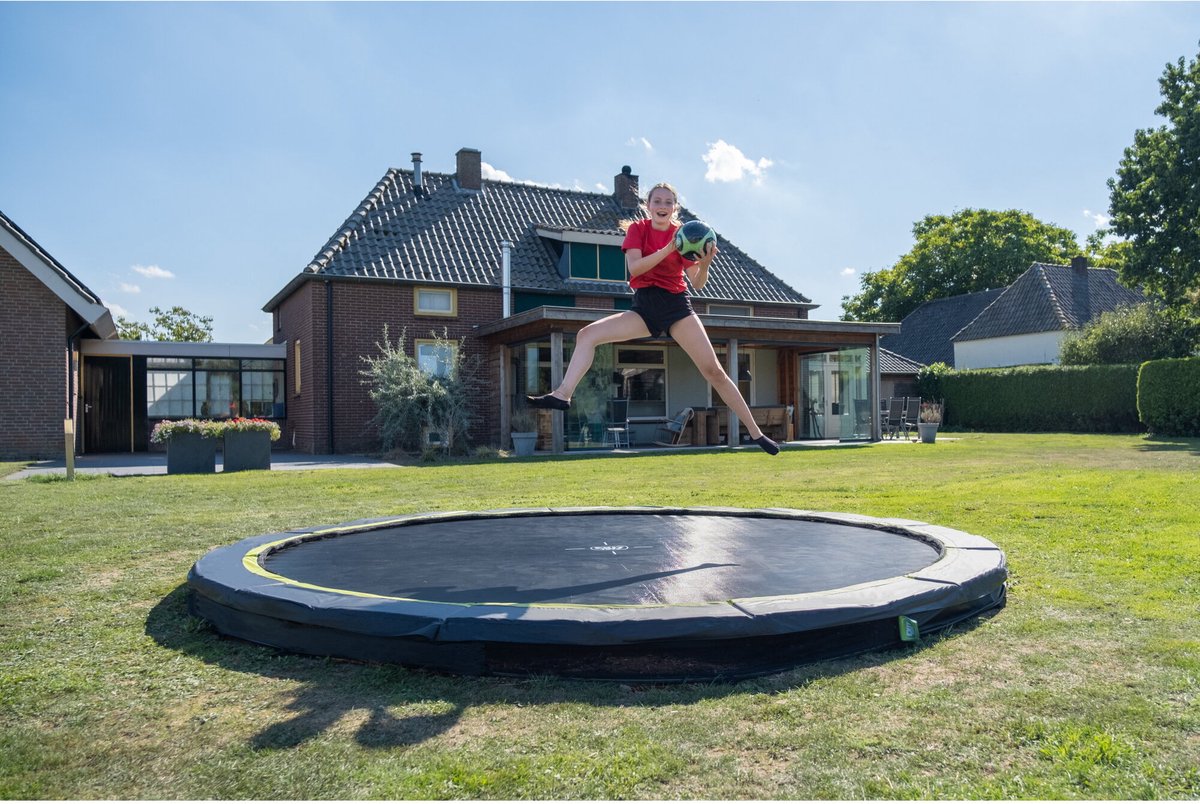 EXIT Silhouette inground sports trampoline ø305cm - zwart