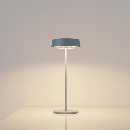 Lampe de Table LED Dimmable 4400 mAh Sans Fil Protection IP54 - Dîner Lecture Chambre Jardin - Bleu