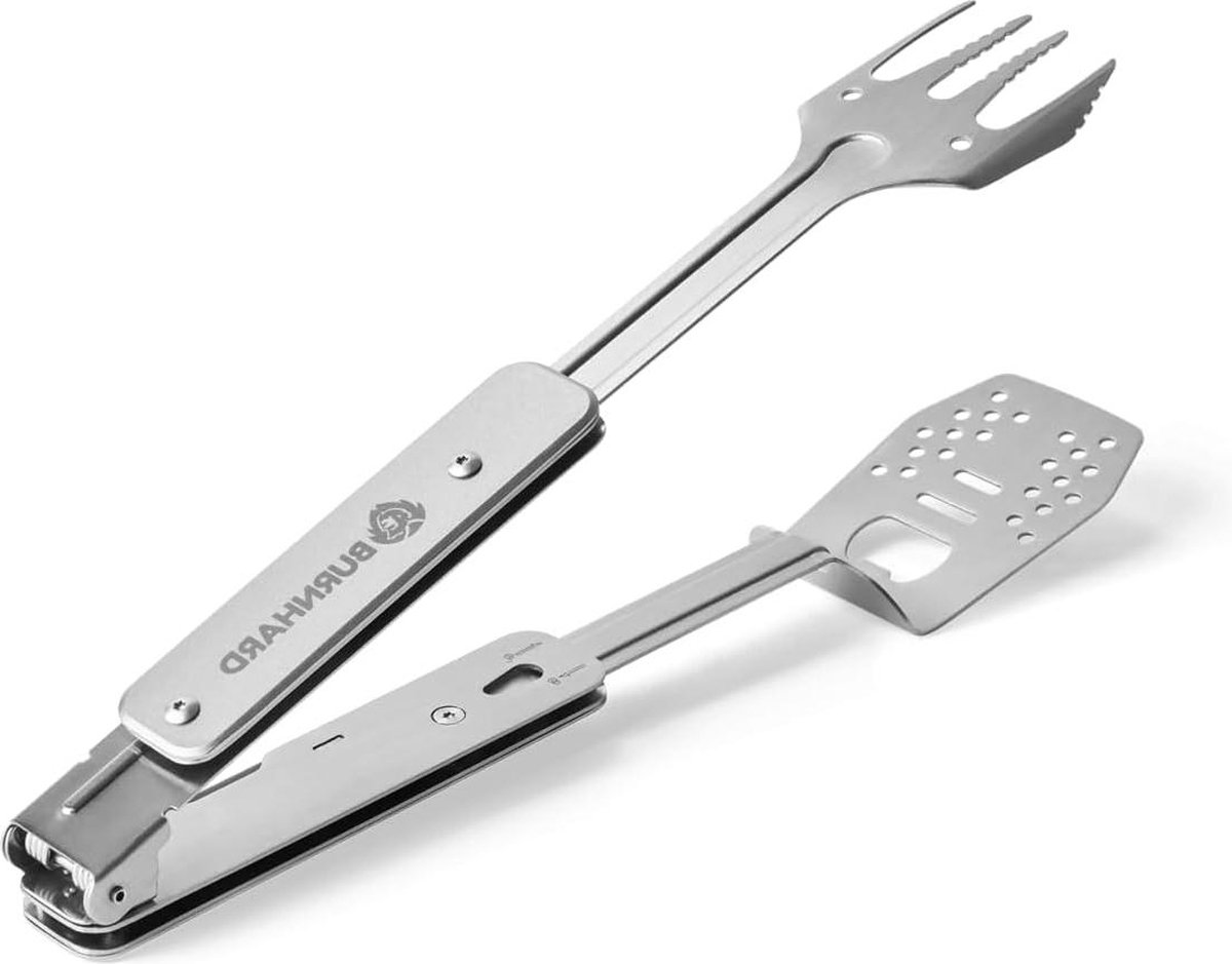 Multifunctioneel grillbestek grilltang grillvork grillspatelen flessenopener