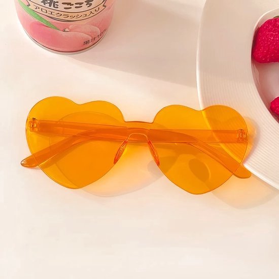 T.O.M.- Zonnebril Hart- Oranje- Hartjesbril- Foute party bril- Koningsdag- Carnaval bril- Festival bril- Zonnebril- Party bril - Grappige bril van T.O.M. — afbeelding 3