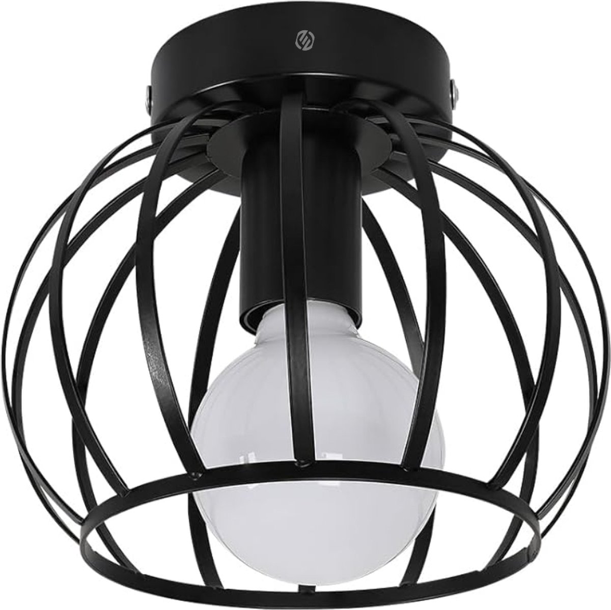Equivera Plafonaire Lamp - Lamp - Plafond Lamp - Plafonnaire Lamp - Plafondlamp zwart