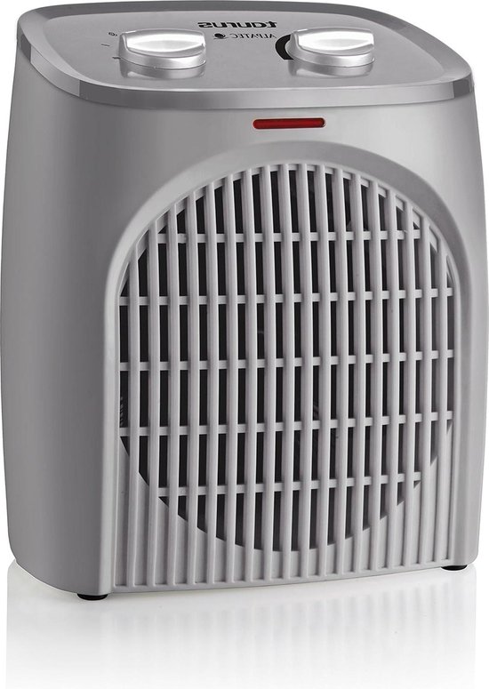 Heater compacte ventilatorkachel - regelbare thermostaat - IP21-veiligheid - speciale badkamer - 2 warmtestanden - led-licht - stil