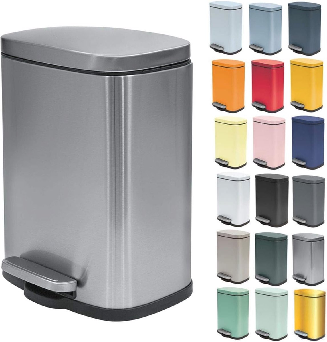 Goedkoopste Cosmetica Afvalbakje – Elegante Roestvrijstalen Prullenbak voor Badkamer en Keuken met Voetpedaal