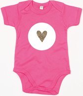 Barboteuse Coeur 2-Fuchsia-3-6 Mois
