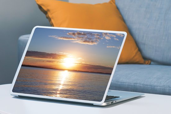 Sticker pour ordinateur portable - 17,3 pouces - Mer - Soleil - Couleurs