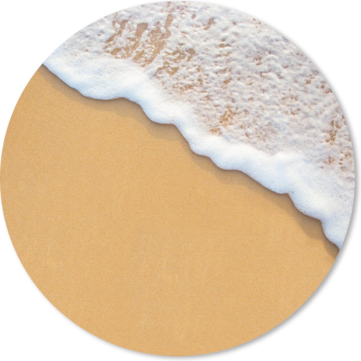 Muismat rond 30x30 cm - Mousepad Strand - Water - Zee - Tropisch - Zomer - Ronde muismatten