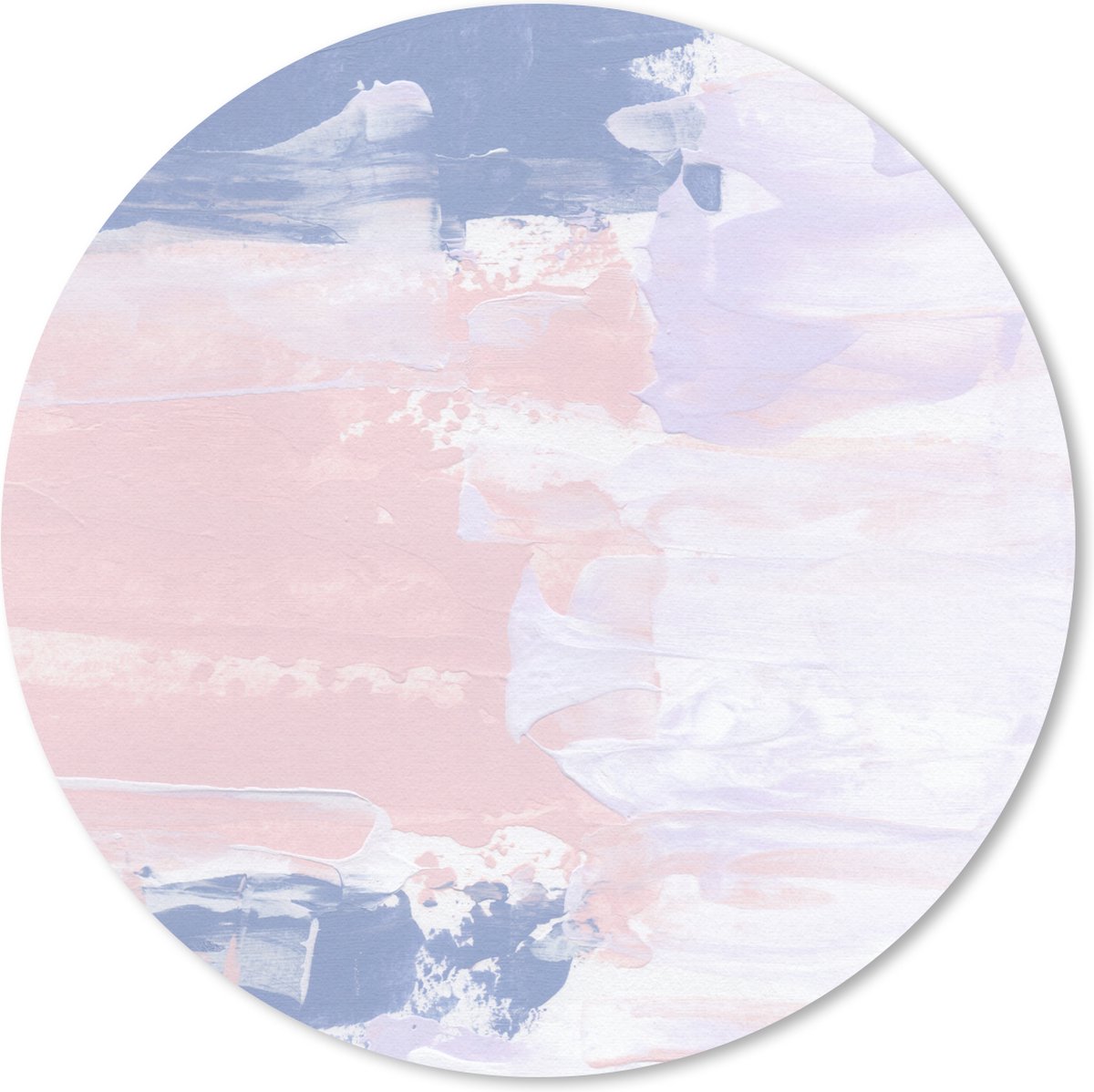 Muismat rond 30x30 cm - Mousepad Pastel - Design - Verf - Ronde muismatten
