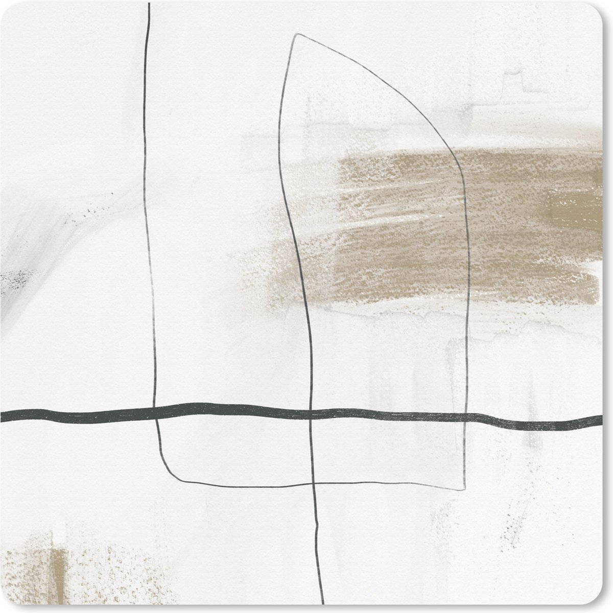 Muismat 30x30 cm - Mousepad Kunst - Minimalisme - Abstract - Muismatten