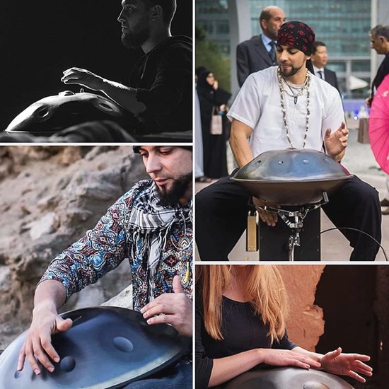 12-Noten Handpan In D-Moll, 432 Hz, Mit Tasche, Stativ & Schlägeln
