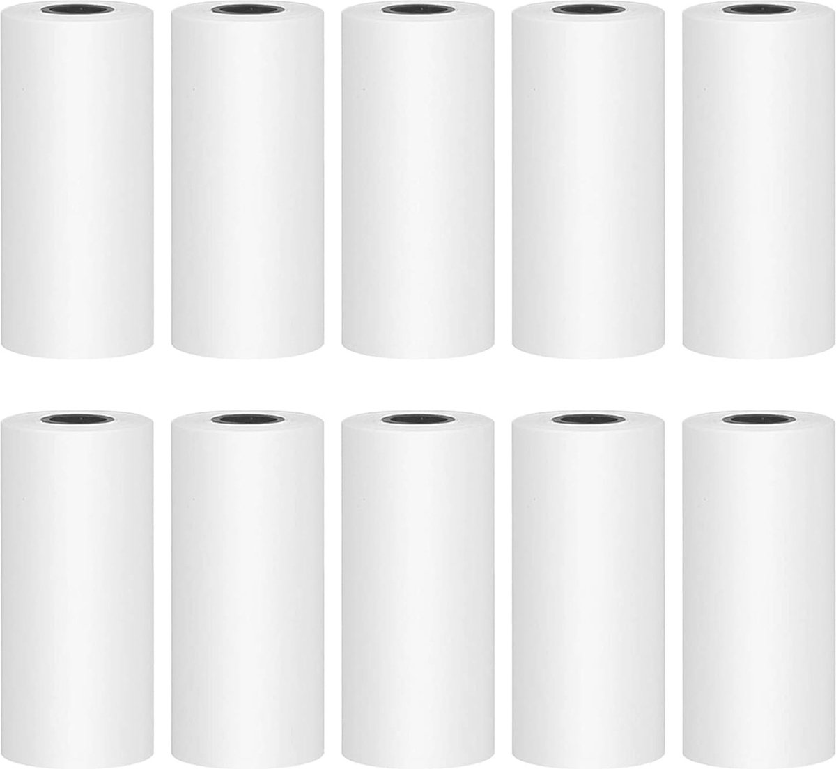 Thermisch printerpapier rol set voor mobiele printer – 5 zelfklevend en 5 normaal drukpapier