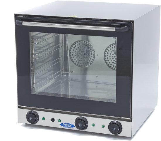 Foto: Maxima heteluchtoven grillen en stomen met 4 bakplaten en ingebouwde timer professionele hete lucht oven tot 300 c convectieoven