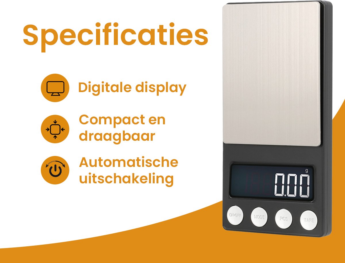 Precisie Weegschaal - Premes - 0.01 tot 500 Gram - Weegschaal Keuken - Precisie Weegschaal Keuken 001g - Weegschaalkeuken - Weegschaal 0 01 gram - Precisie Keukenweegschaal - Koffie Weegschaal - Mini Weegschaal - Weegschaal Keuken Precisie — cadeau in Kookcadeaus - foto 7