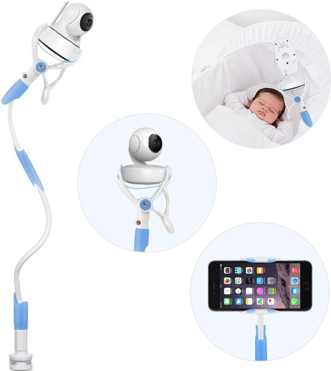 Universele Babymonitor Houder voor Kinderen - Flexibele Mobiele Telefoonhouder voor Babyfoons en Camera's