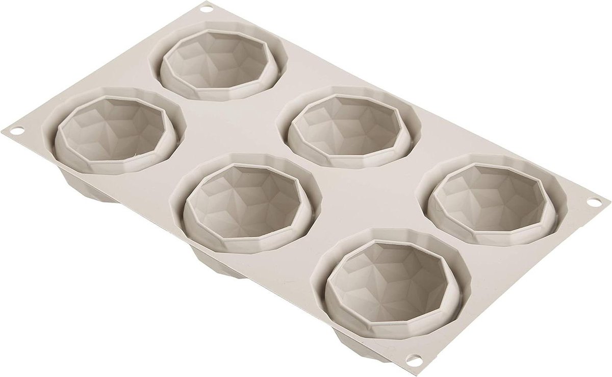 Puddingvorm 3D-bakvorm diamant 6-delige vorm - HTML content nodig puddingvorm