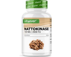 Vit4ever - Nattokinase - 365 capsules met elk 100 mg (20.000 FU/g) - 12 maanden voorraad - hoge dosis - veganistisch - zonder genetische manipulatie - zonder ongewenste toevoegingen