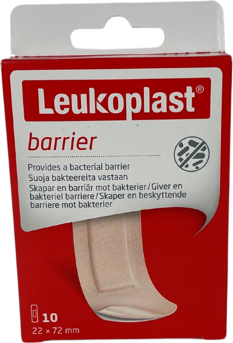 Goedkoopste Leukoplast barrier, waterdichte wondpleister, 2,2x7,2cm, 10 st.
